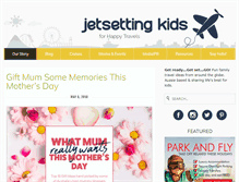 Tablet Screenshot of jetsettingkids.com